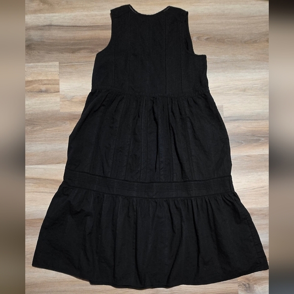 Aritzia Little Moon Black Sleeveless Tiered Midi Sundress Size XL - Picture 4 of 12